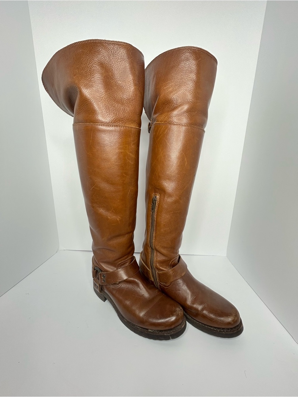 Frye Women's Veronica OTK Leather Boots - Brown